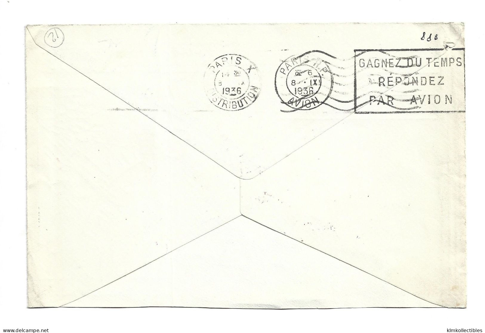 DENMARK DANMARK - AIRMAIL LUFTPOST COVER TO FRANCE - 1936 NEPA SPECIAL CANCEL FIRST 1ST FLIGHT - Luftpost