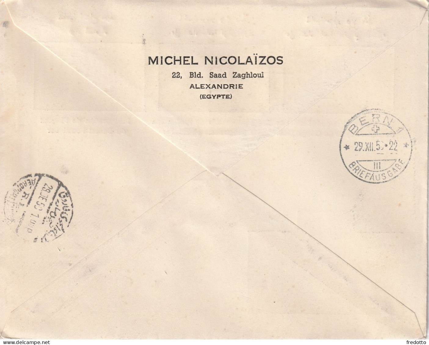 Aegypten-Brief Per Einschreiben 1950 - Brieven En Documenten