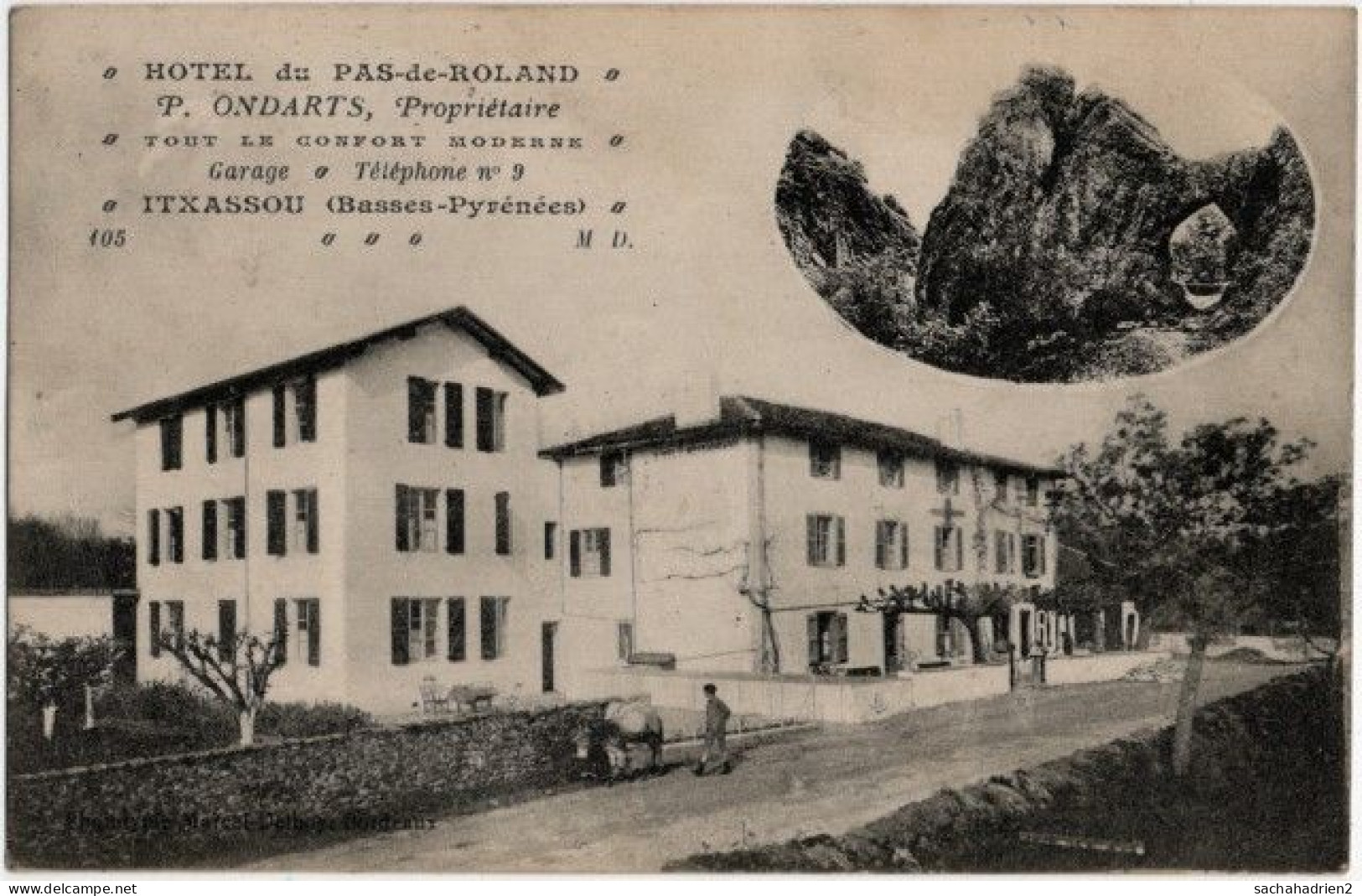 64. ITXASSOU. Hôtel Du Pas-de-Roland. 105 (2) - Itxassou