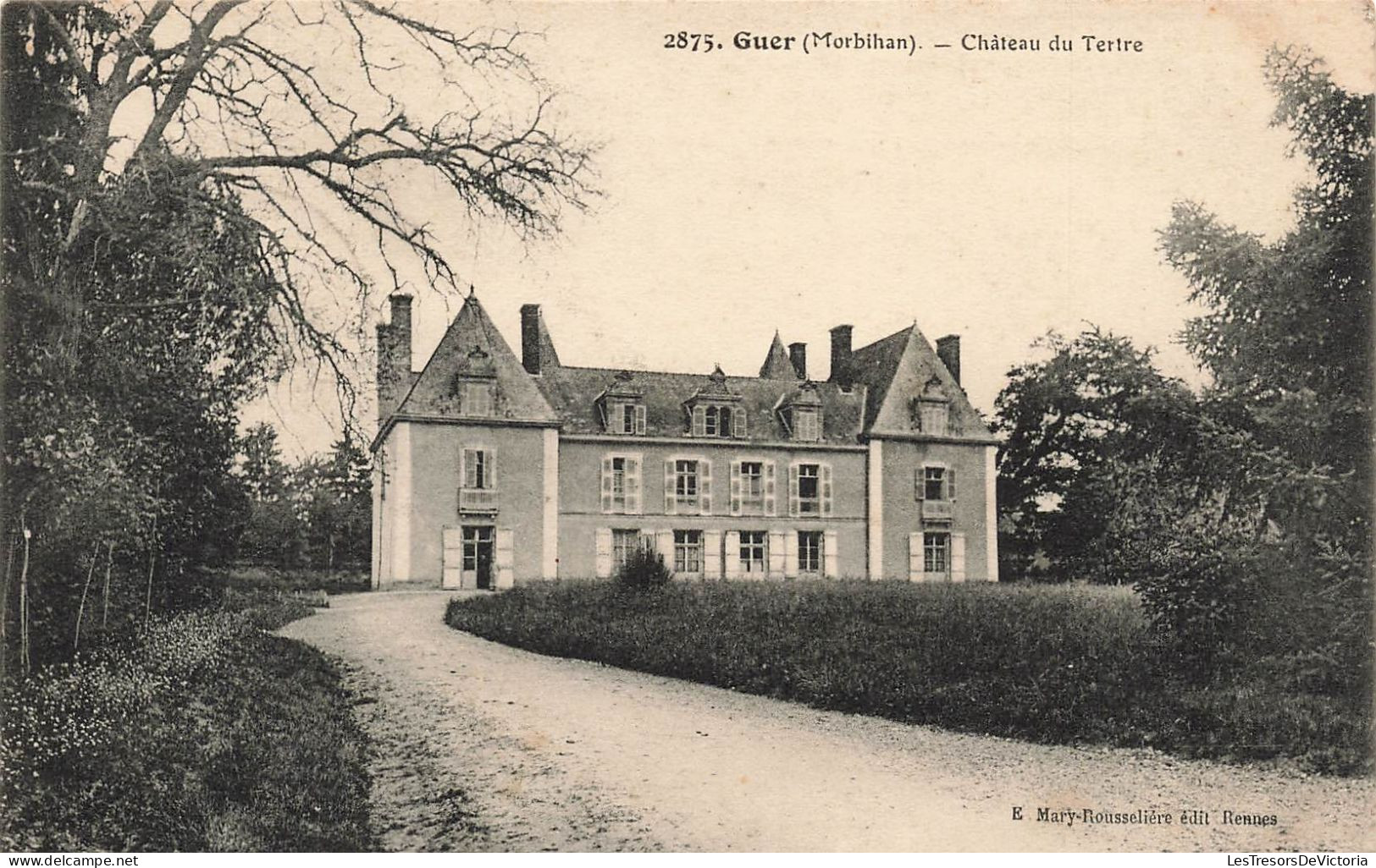 FRANCE - Guer - Château Du Tertre - Carte Postale Ancienne - Guer Coetquidan