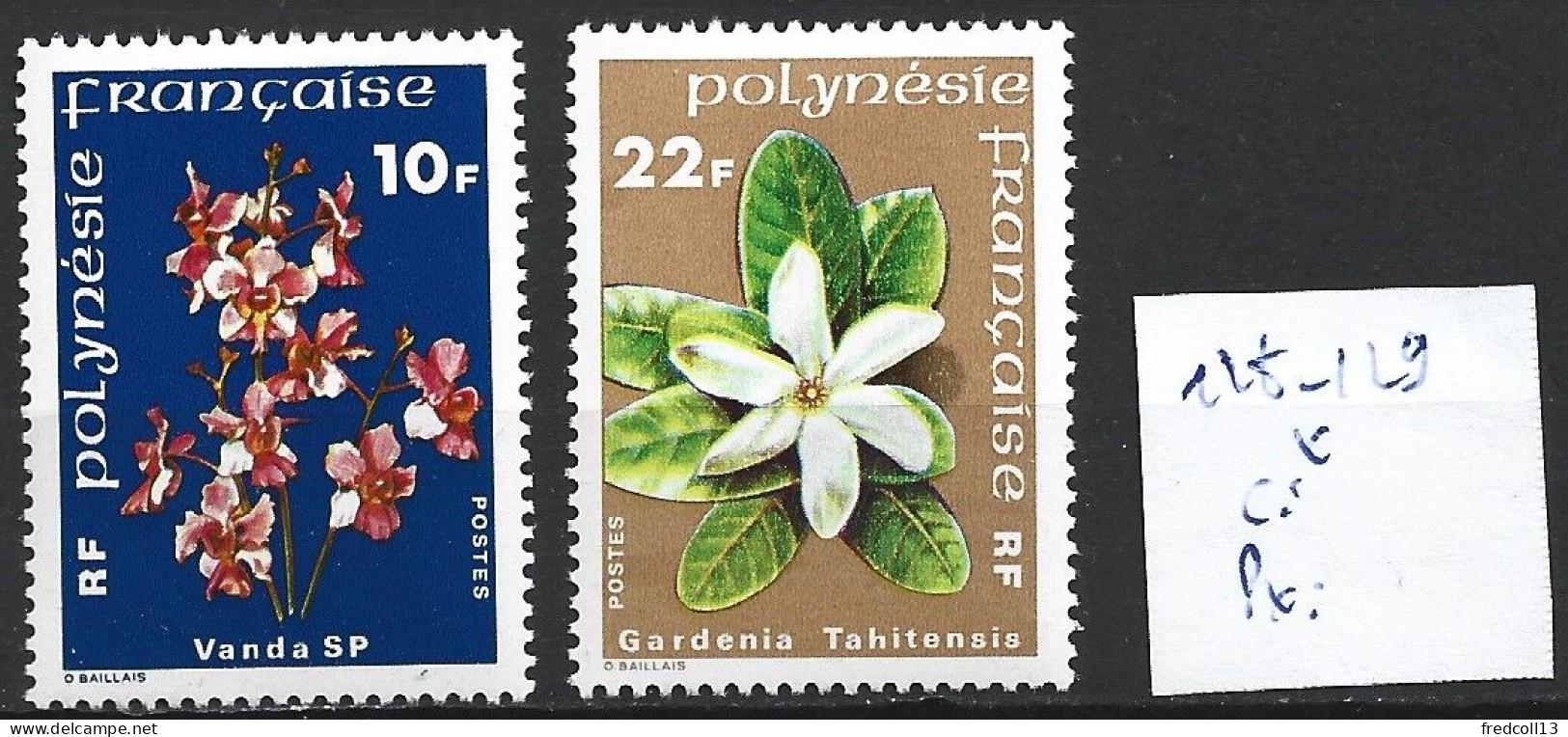 POLYNESIE FRANCAISE 128-129 * Côte 4 € - Nuevos