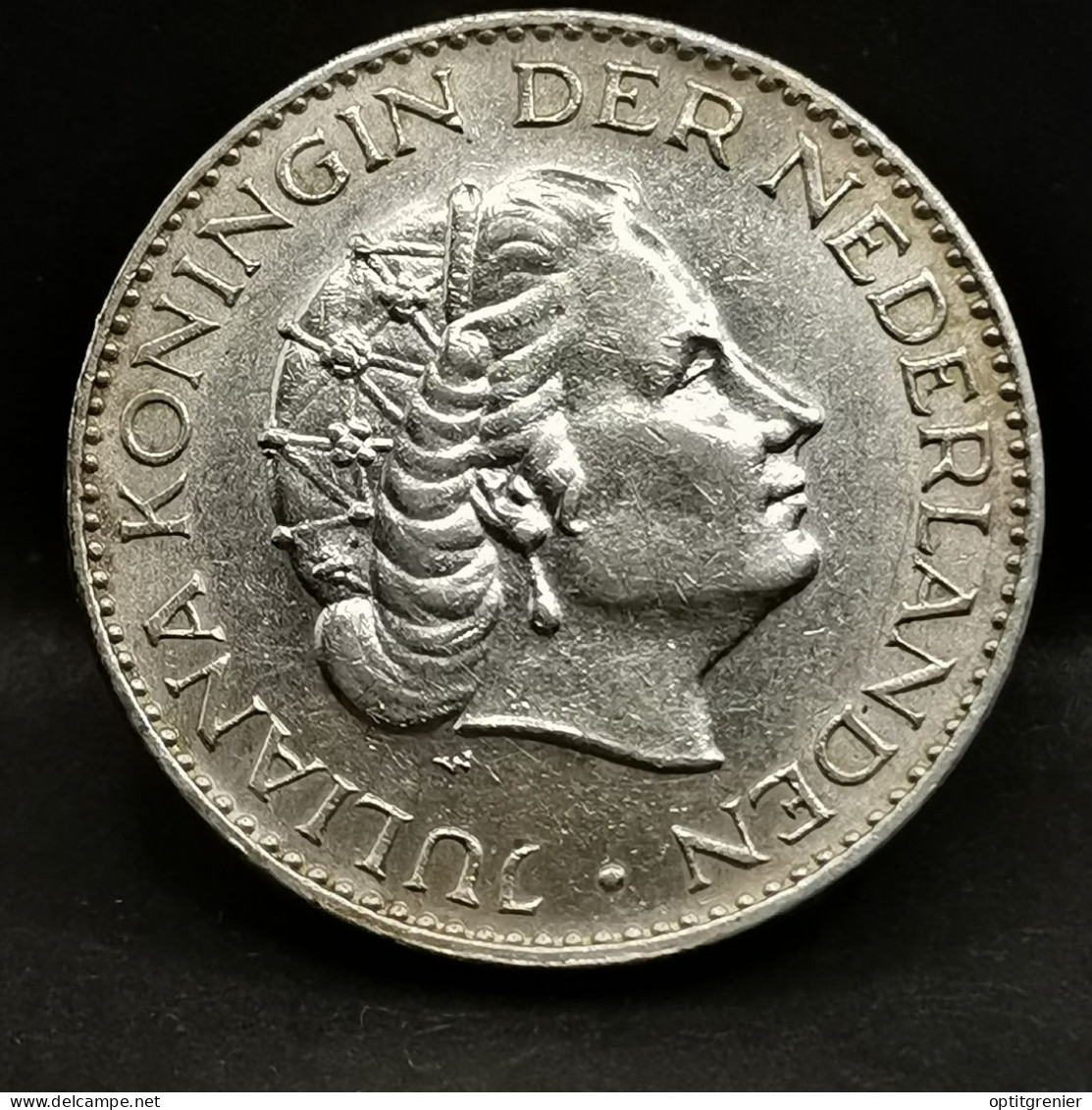 1 GULDEN JULIANA  ARGENT 1956 PAYS BAS / NEDERLAND SILVER - 1948-1980: Juliana