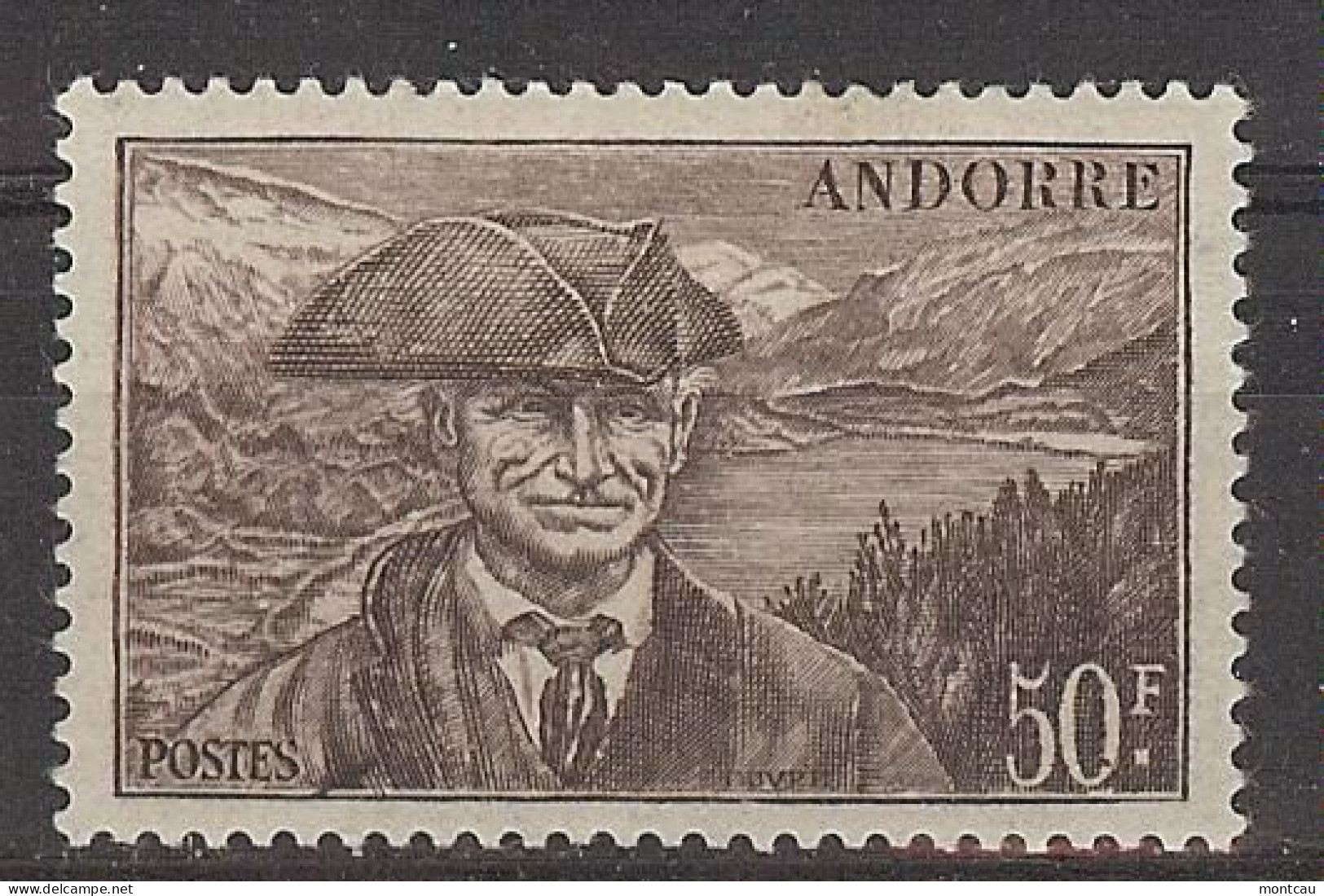 Andorra Fran. 1944 Consejero 50 F Ed:121 (**) - Neufs