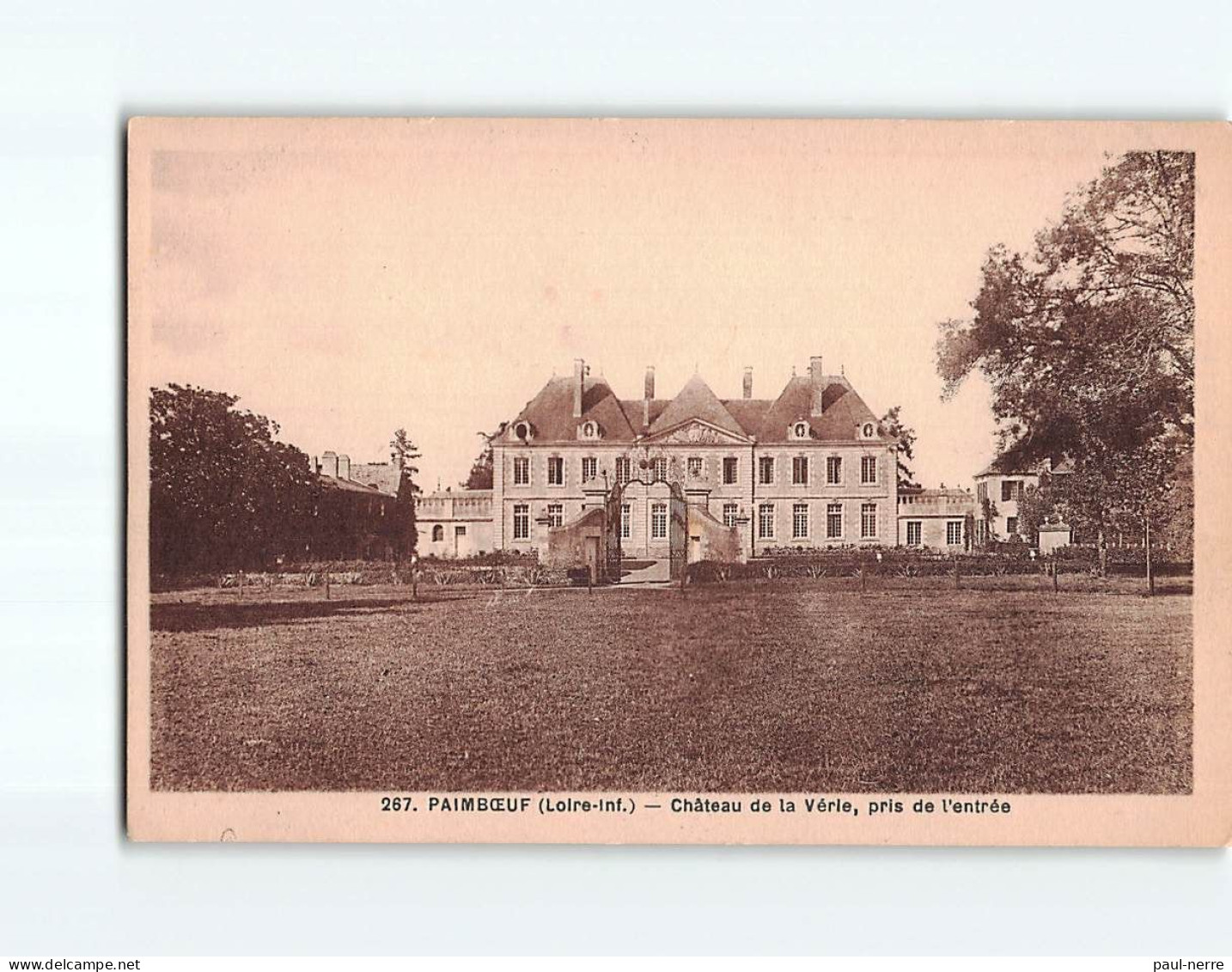 PAIMBOEUF : Château De La Vérie, Pris De L'entrée - Très Bon état - Paimboeuf