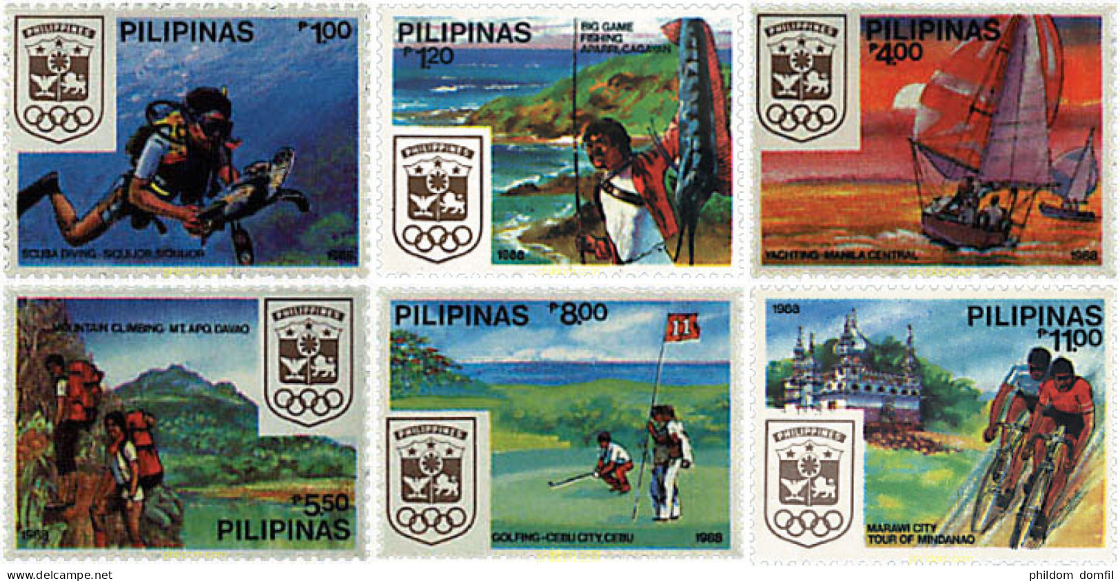 726514 HINGED FILIPINAS 1988 SEMANA OLIMPICA - Filipinas