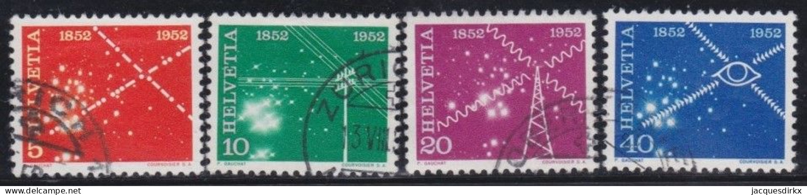 Suisse   .  Yvert  .     517/520    .        O        .    Oblitéré - Used Stamps