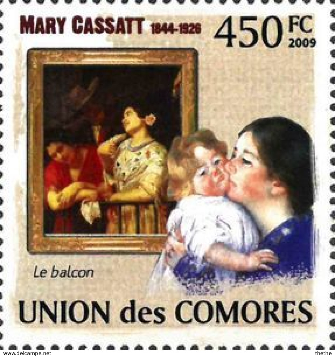 COMORES- Peinture De Mary Cassatt (1844-1926) - Le Balcon - Otros & Sin Clasificación