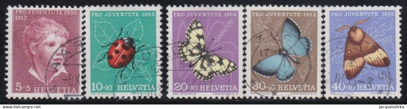 Suisse   .  Yvert  .     526/530     .        O        .    Oblitéré - Used Stamps