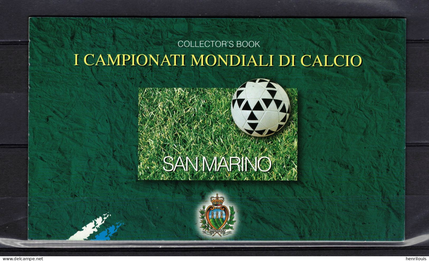 SAINT MARIN  Timbres Neufs ** De 1998  ( Ref  7615 K )  Sport - Football - Carnet De Prestige - Ungebraucht