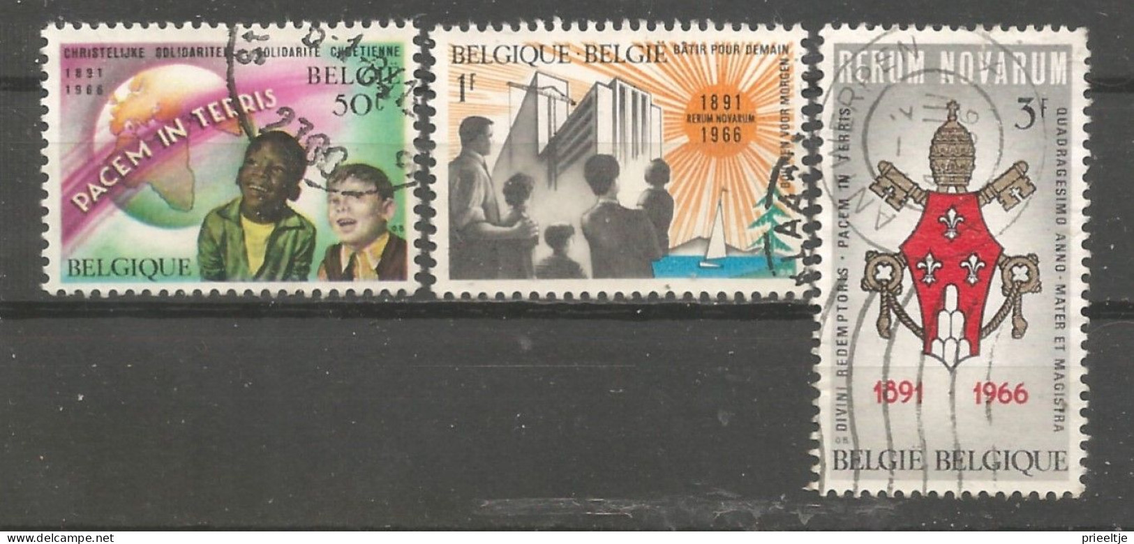 Belgie 1966 75 J Rerum Novarum OCB 1360/1362 (0) - Gebraucht