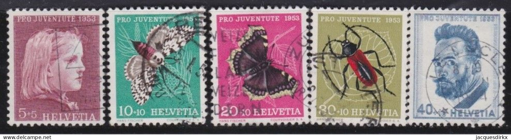 Suisse   .  Yvert  .     539/543     .        O        .    Oblitéré - Used Stamps