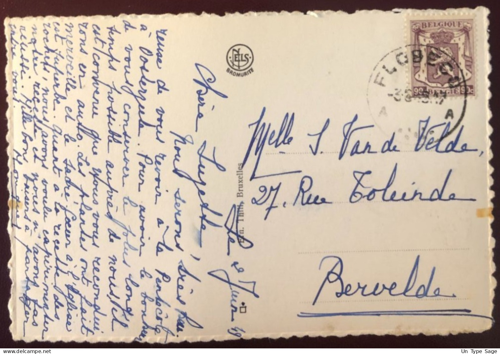 Belgique, Divers Sur CPA Cachet Flobecq A 3.6.1949 - (N032) - Matasellado Con Puntos