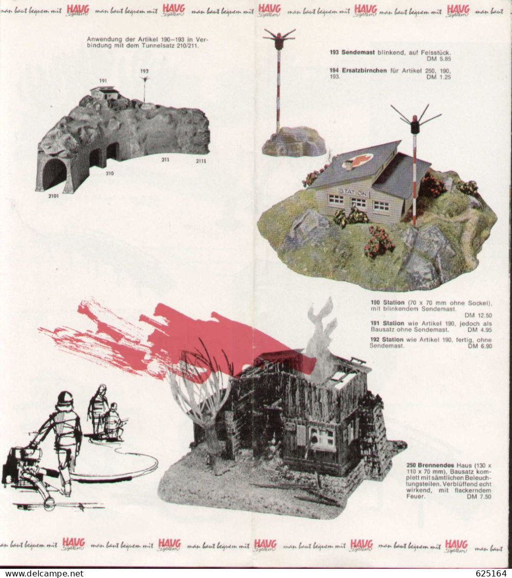 Catalogue HAUGH SYSTEM 1965 HO - Zubehör - Folder - Alemania