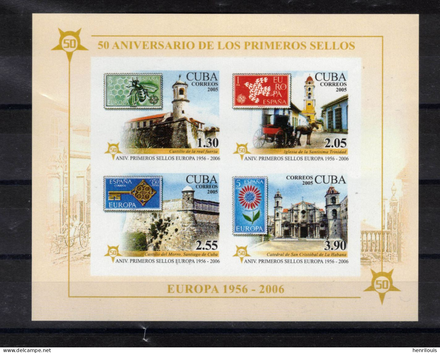 CUBA  Timbres Neufs ** De 2005  ( Ref  7625 ) EUROPA 50ème Anniversaire - Blocks & Sheetlets