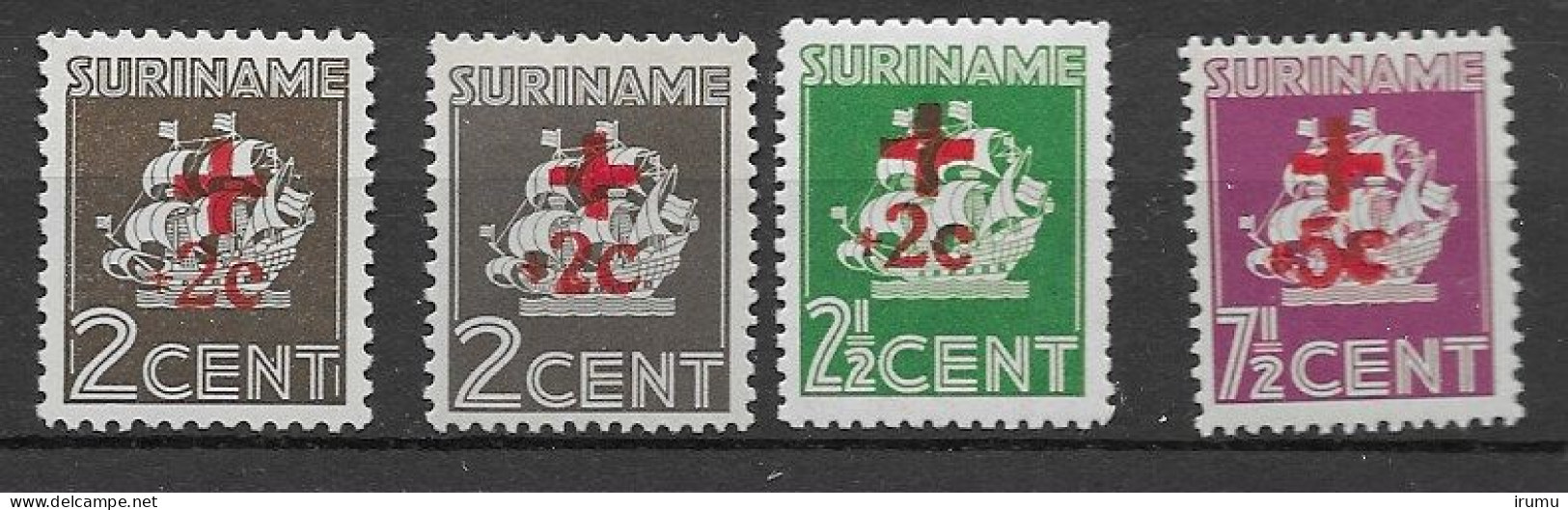 Suriname 1928, NVPH 137-40 MH, Kw 25 EUR (SN 2689) - Suriname ... - 1975