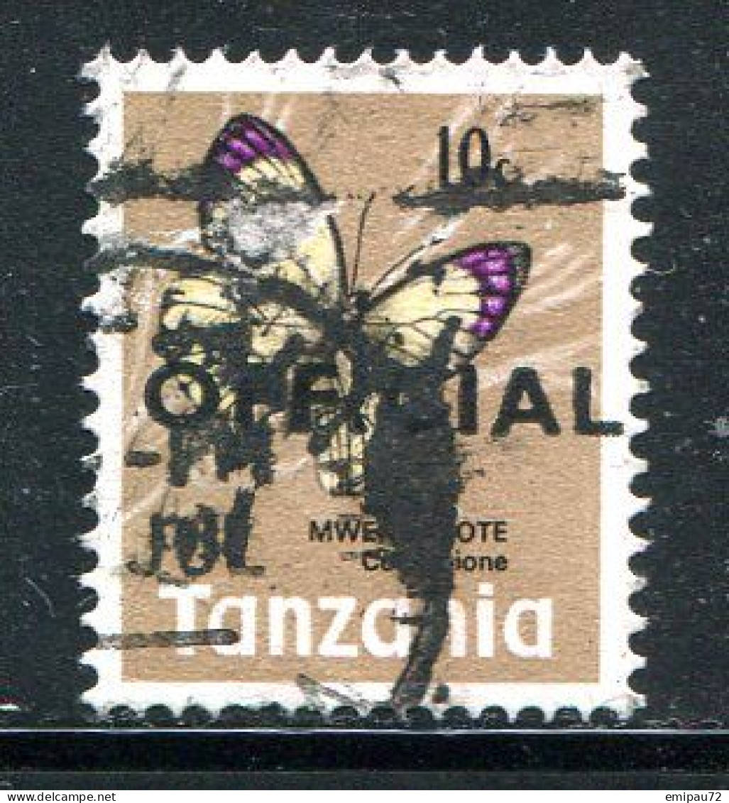 TANZANIE- Service Y&T N°18- Oblitéré (papillon) - Tansania (1964-...)