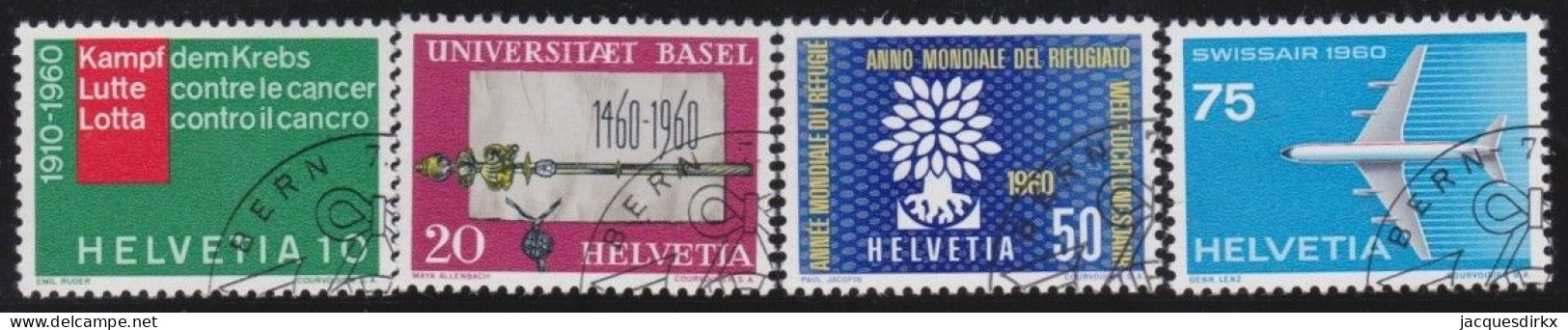 Suisse   .  Yvert  .     639/642   .        O        .    Oblitéré - Used Stamps
