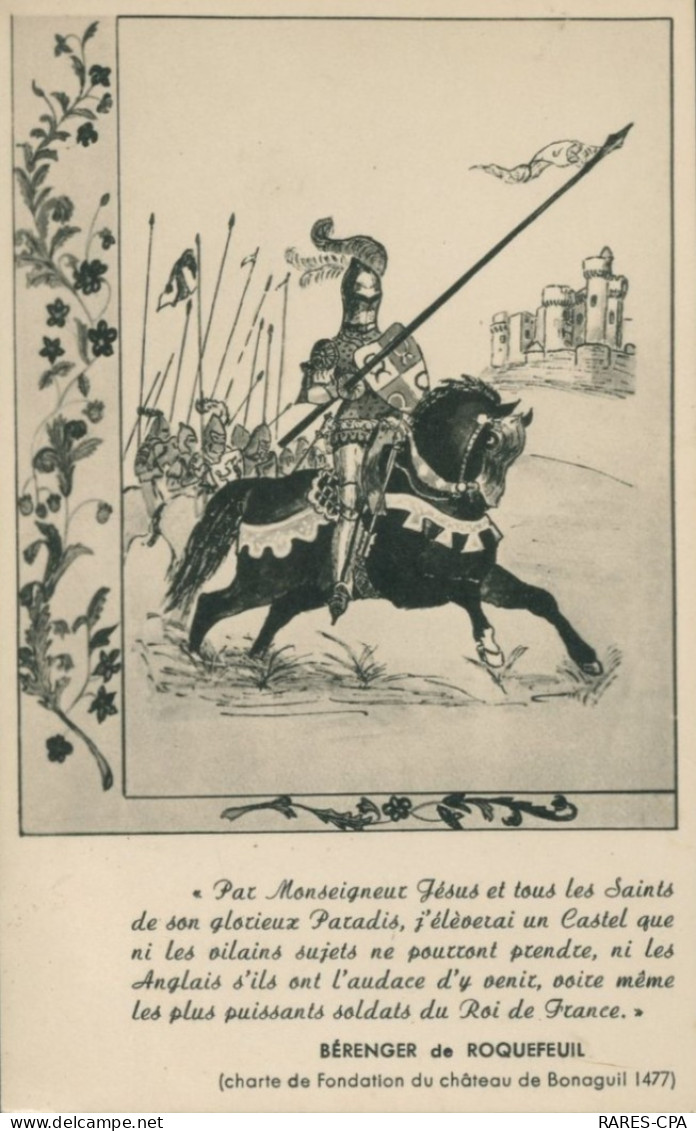 47 - Musée De BONOGUIL - Bérenger De Roquefeuil Partant Rendez Hommage Au Roi Charles VII ( 15 -2 - 1483 )  - TB - Other & Unclassified