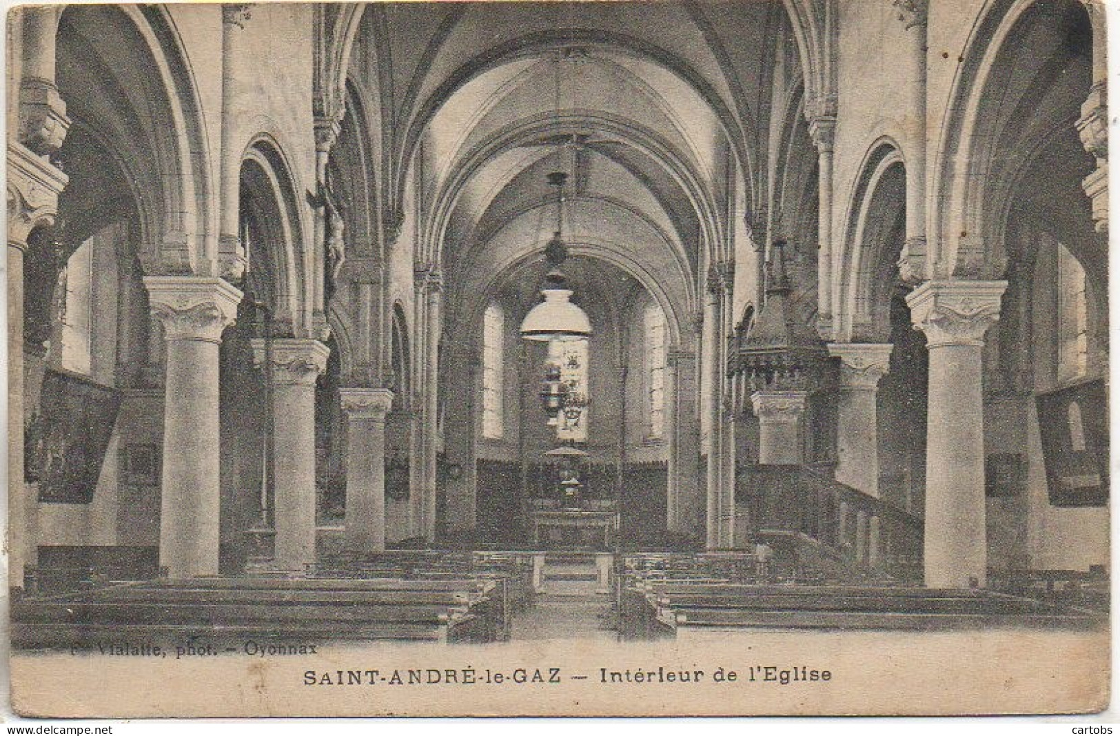 38 SAINT-ANDRE-le-GAZ  - Intérieur De L'Eglise - Saint-André-le-Gaz