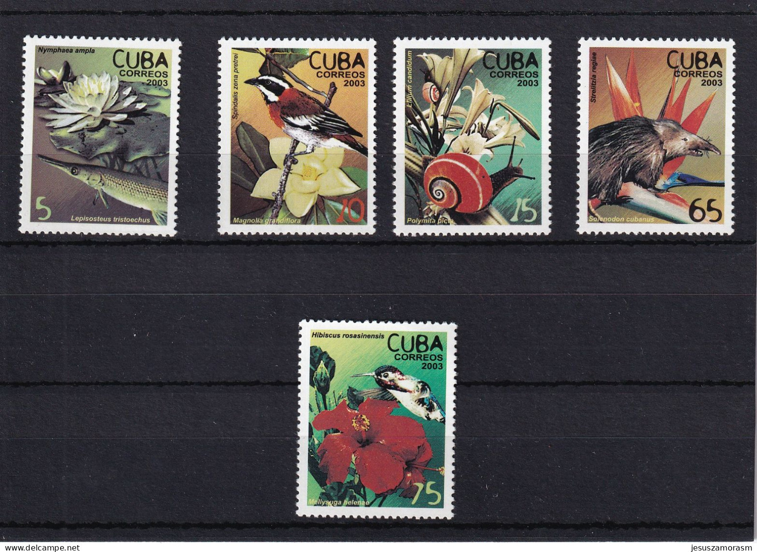 Cuba Nº 4085 Al 4089 - Unused Stamps