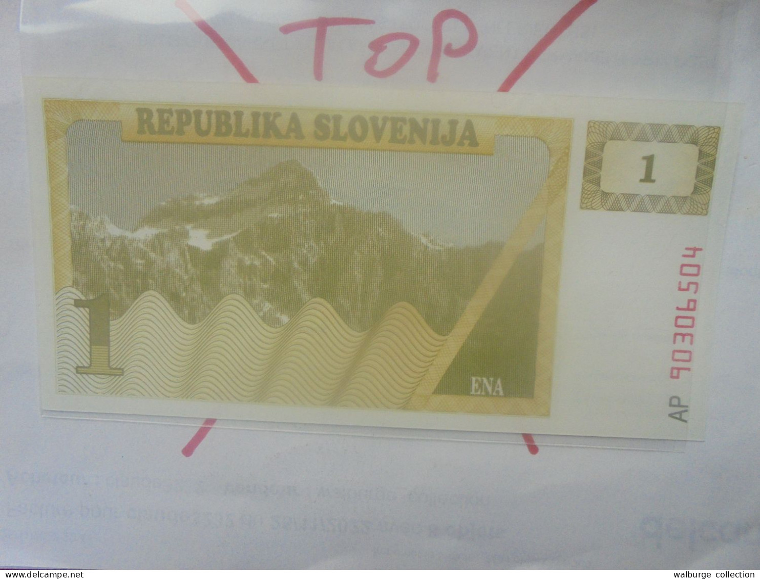 SLOVENIE 1 TOLAR 1990 Neuf (B.33) - Slovenië