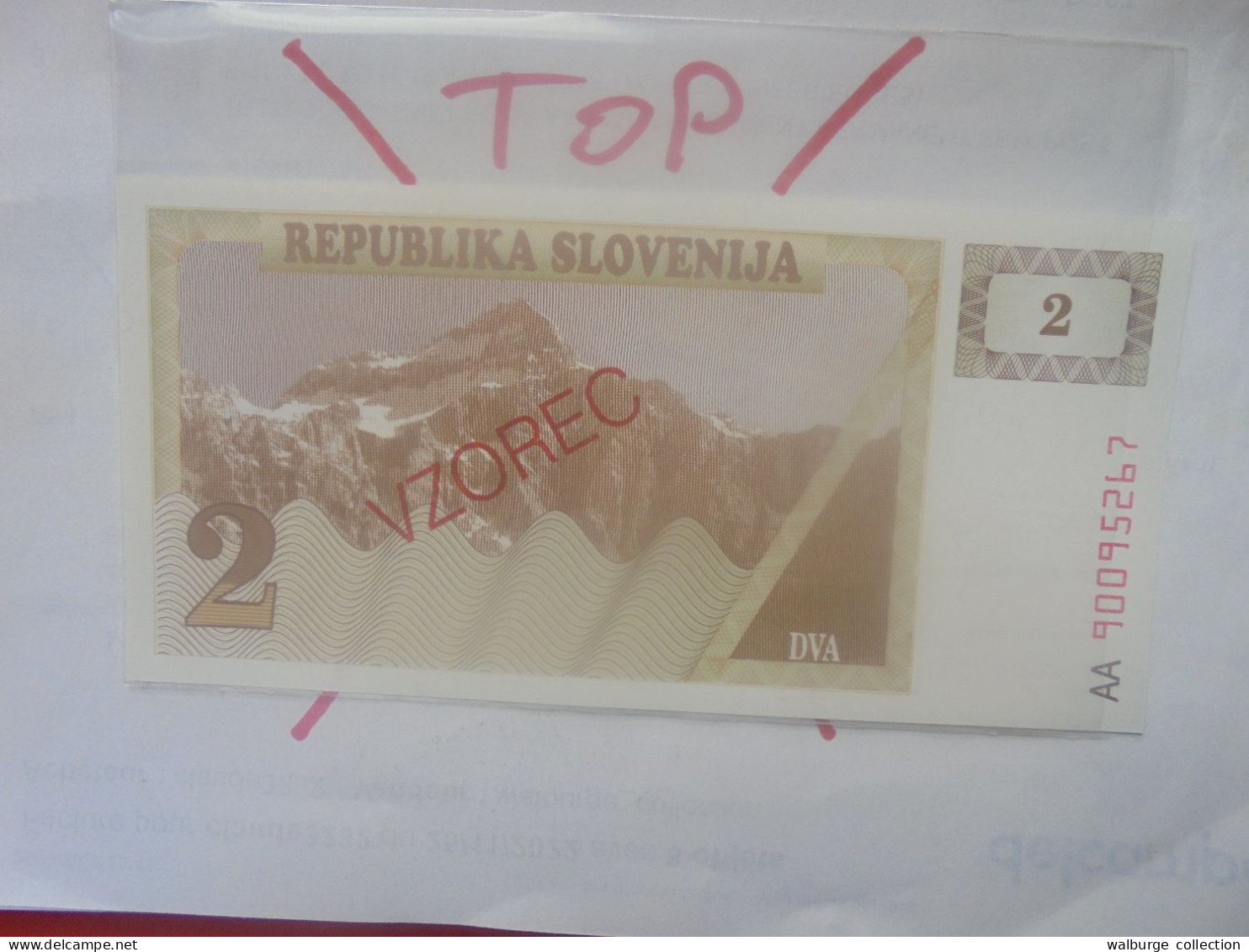 +++VZOREC+++ECHANTILLON+++SLOVENIE 2 TOLARJEV 1990 Neuf (B.33) - Slovenia