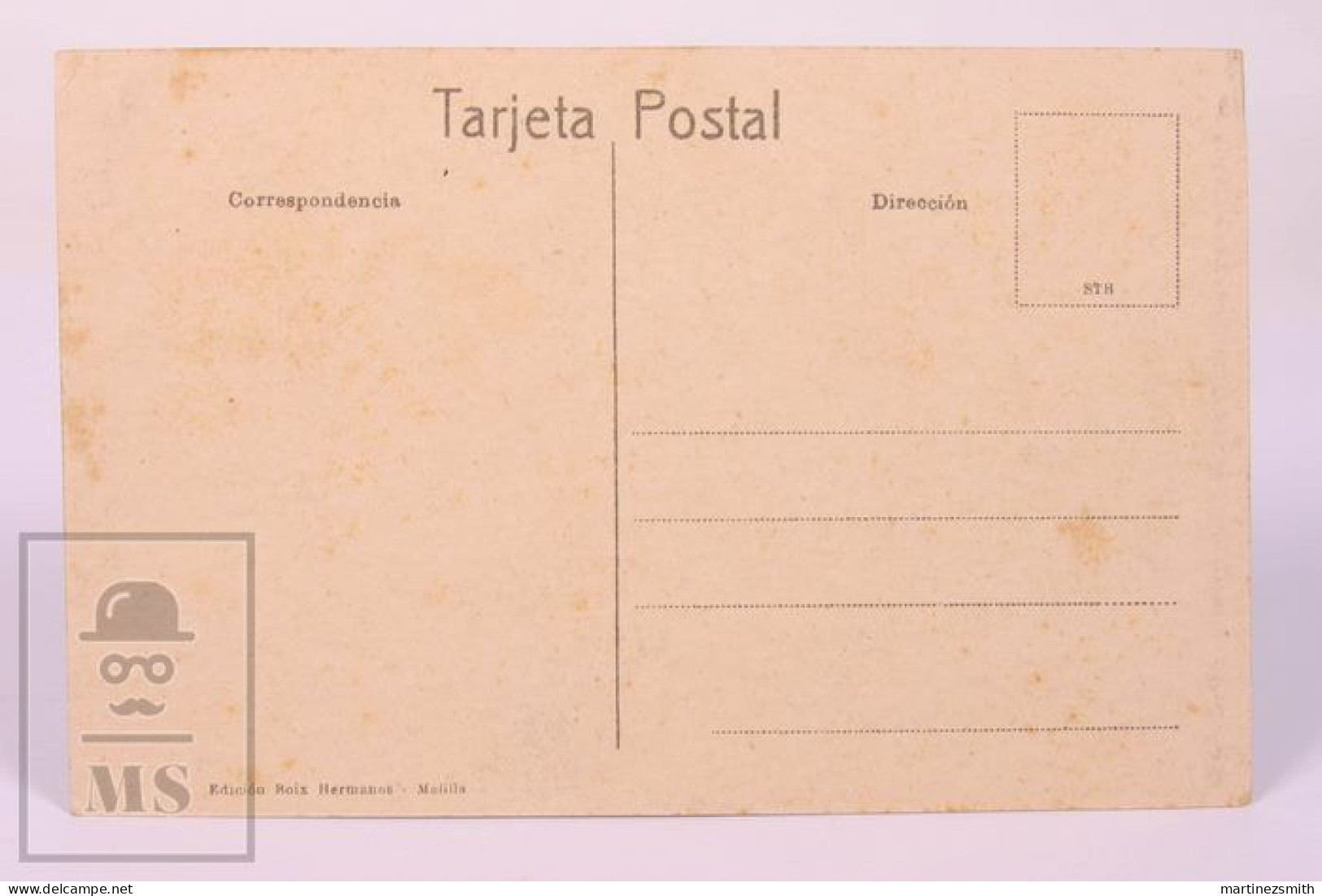 Early 1900's North Africa Melilla Prim Street - Boix - Uncirculated - 13,6 X 8,7 Cm - Melilla