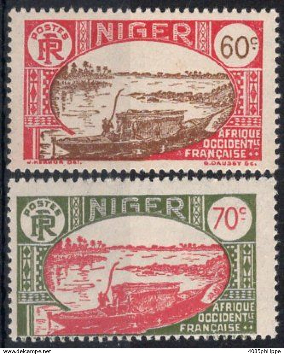 NIGER Timbres-poste N°77* & 78* Neufs Charnières Cote : 3€00 - Neufs
