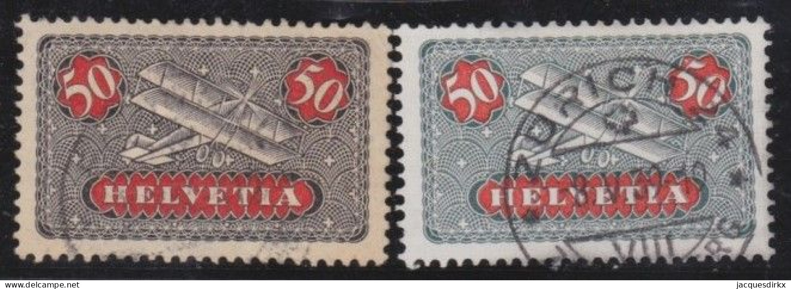 Suisse   .  Yvert  .     PA   9/9a     .        O        .    Oblitéré - Used Stamps