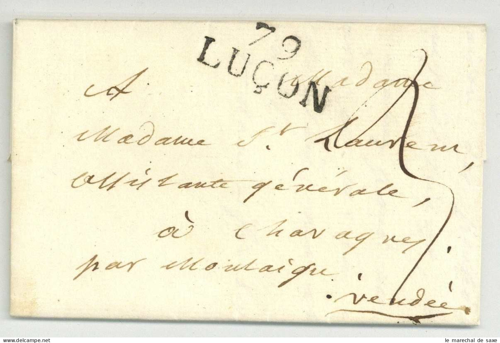 Anjou Revolution Lettre Du Pretre Petit Au Chanoine Manthelon à Angers Sens 1813 TEXTE Sansculottes Parle Captivité - Personaggi Storici