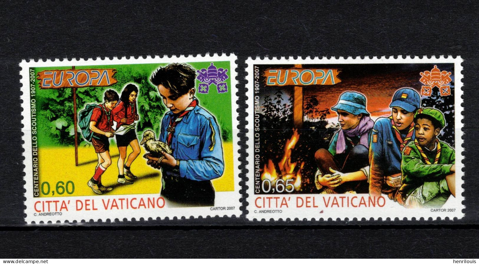 VATICAN Timbres Neufs ** De 2007  ( Ref  451  M )  EUROPA - Unused Stamps