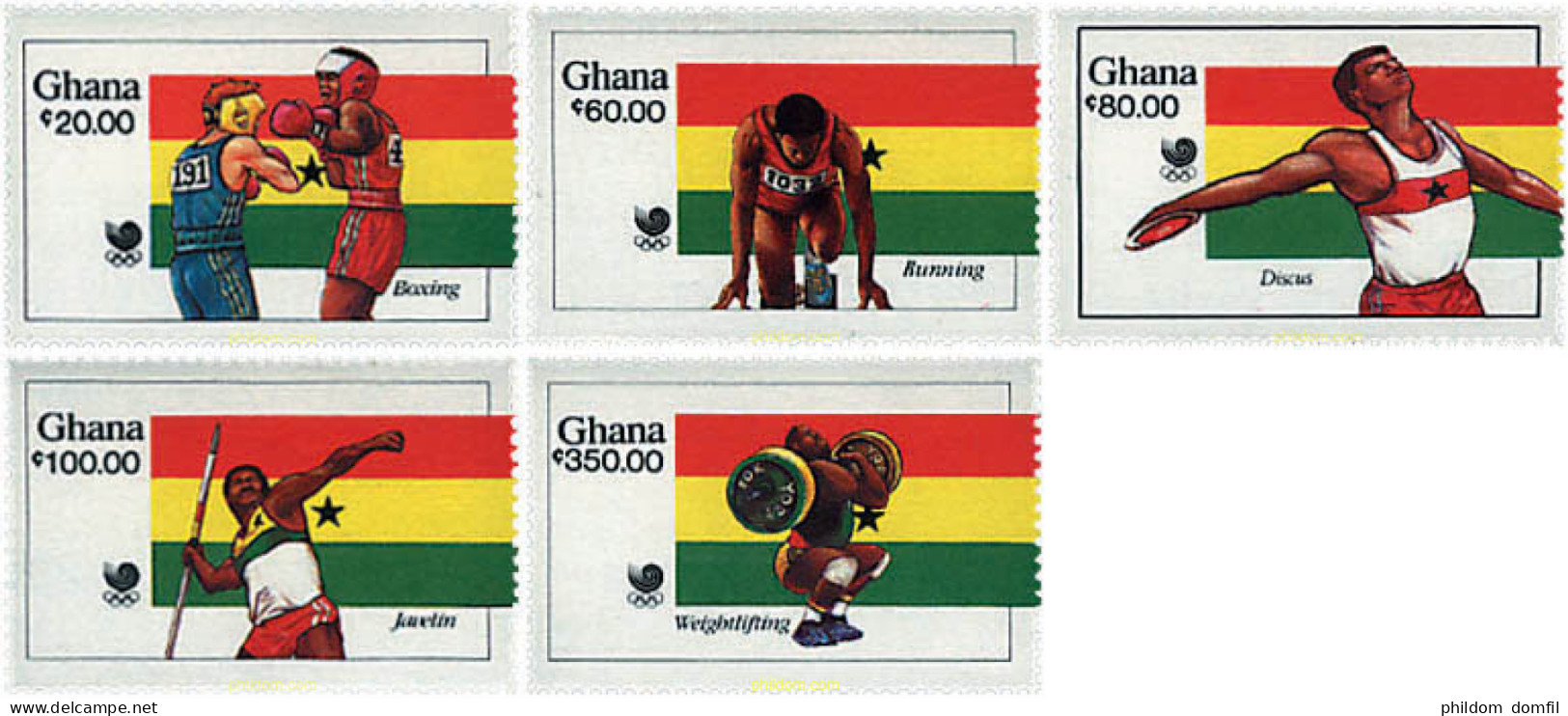 726528 HINGED GHANA 1988 24 JUEGOS OLIMPICOS VERANO SEUL 1988 - Ghana (1957-...)