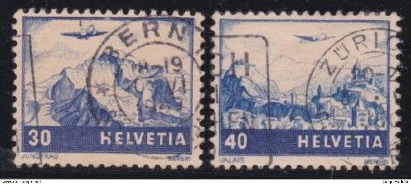 Suisse   .  Yvert  .     PA  42/43     .        O        .    Oblitéré - Used Stamps