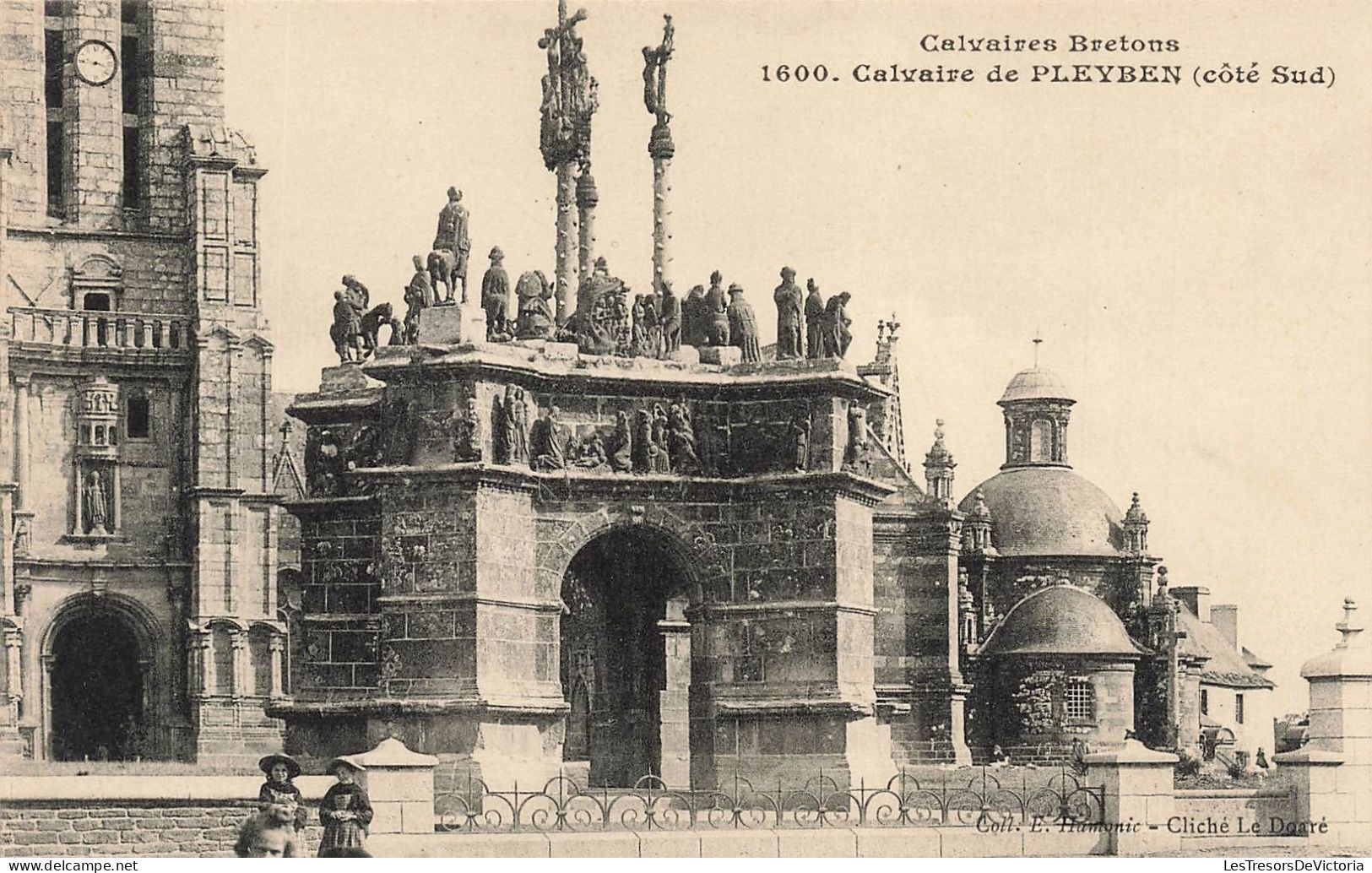 FRANCE - Calvaires Bretons - Calvaire De Pleyben (Côté Sud) - Vue Générale - Carte Postale Ancienne - Pleyben