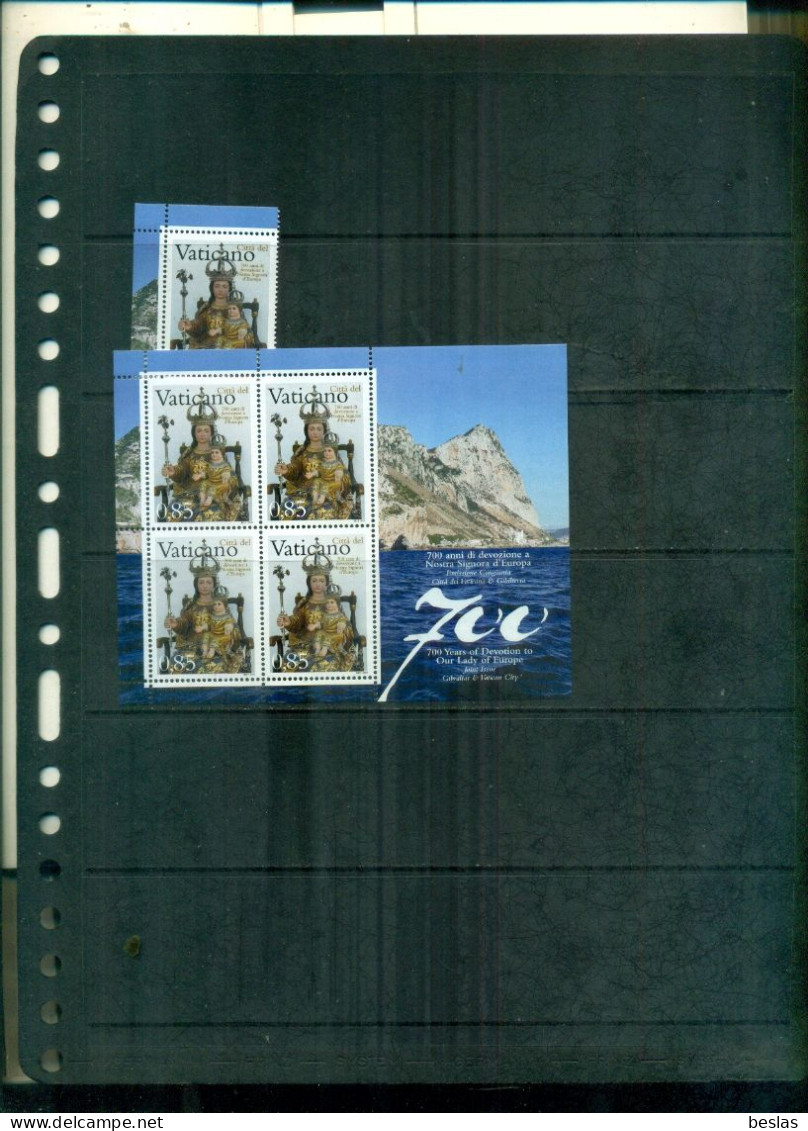 VATICAN  700 NOTRE DAME D'EUROPE 1 VAL +  BF  NEUFS A  PARTIR DE 1,50 EUROS - Unused Stamps