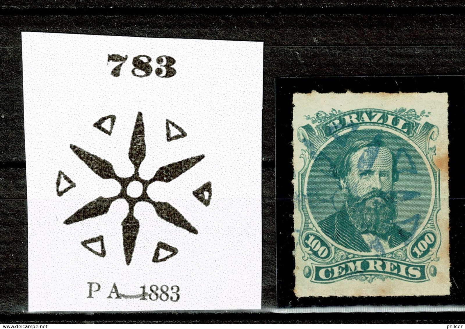 Brasil, 1866, # RHM 27, Used - Usati