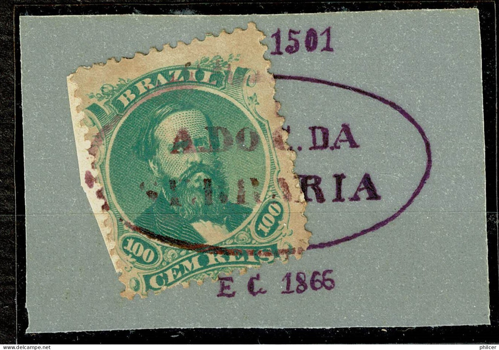Brasil, 1866, # RHM 27, Used - Usados
