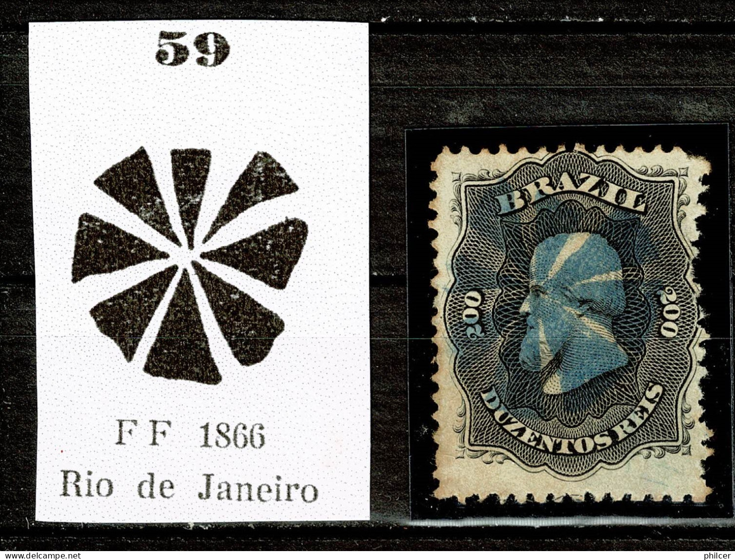 Brasil, 1866, # RHM 28, Used - Usados