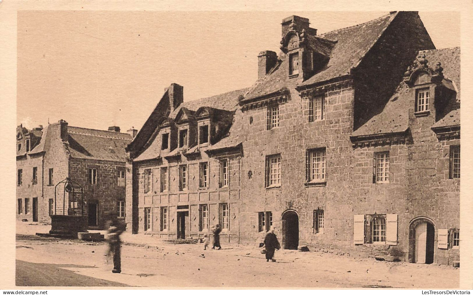 FRANCE - Locronan - Vue Panoramique Sur Les Maisons Bourgeoises De 1669 - Vue à L'extérieur - Carte Postale Ancienne - Locronan