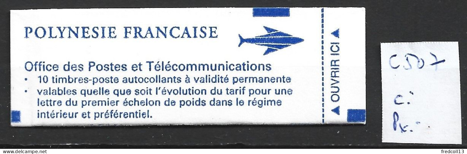 POLYNESIE FRANCAISE CARNET C 507 Côte 12.50 € - Postzegelboekjes