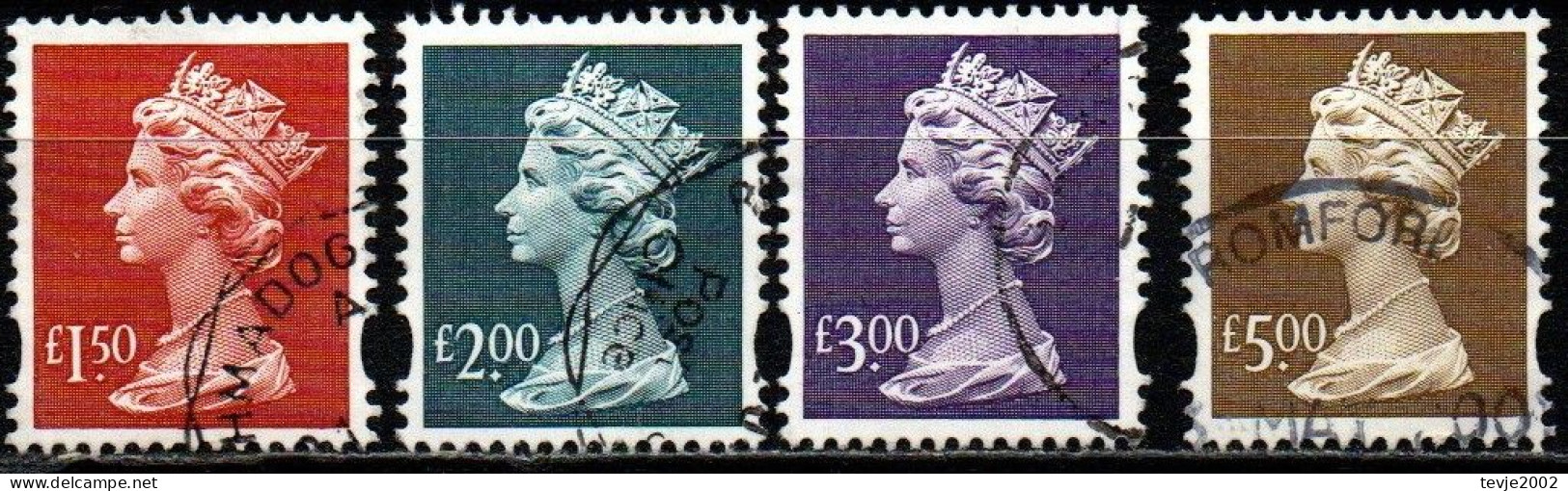 Großbritannien 1999 - Mi.Nr. 1793 - 1796 - Gestempelt Used - Machin - Série 'Machin'