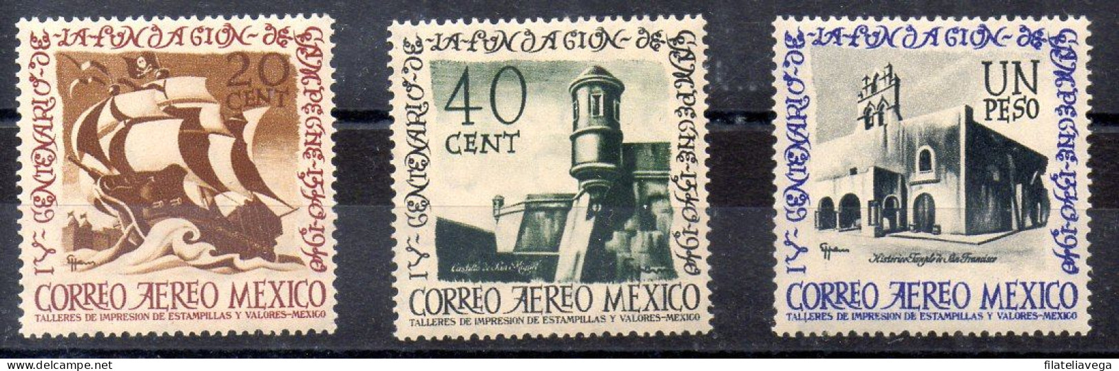 México Serie Aéreo Nº Yvert 101/03 ** - Mexico