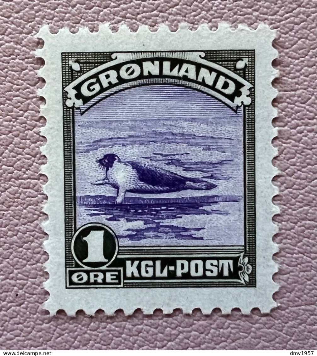 Greenland 1945 MNH Harp Seal Sg 8 - Unused Stamps