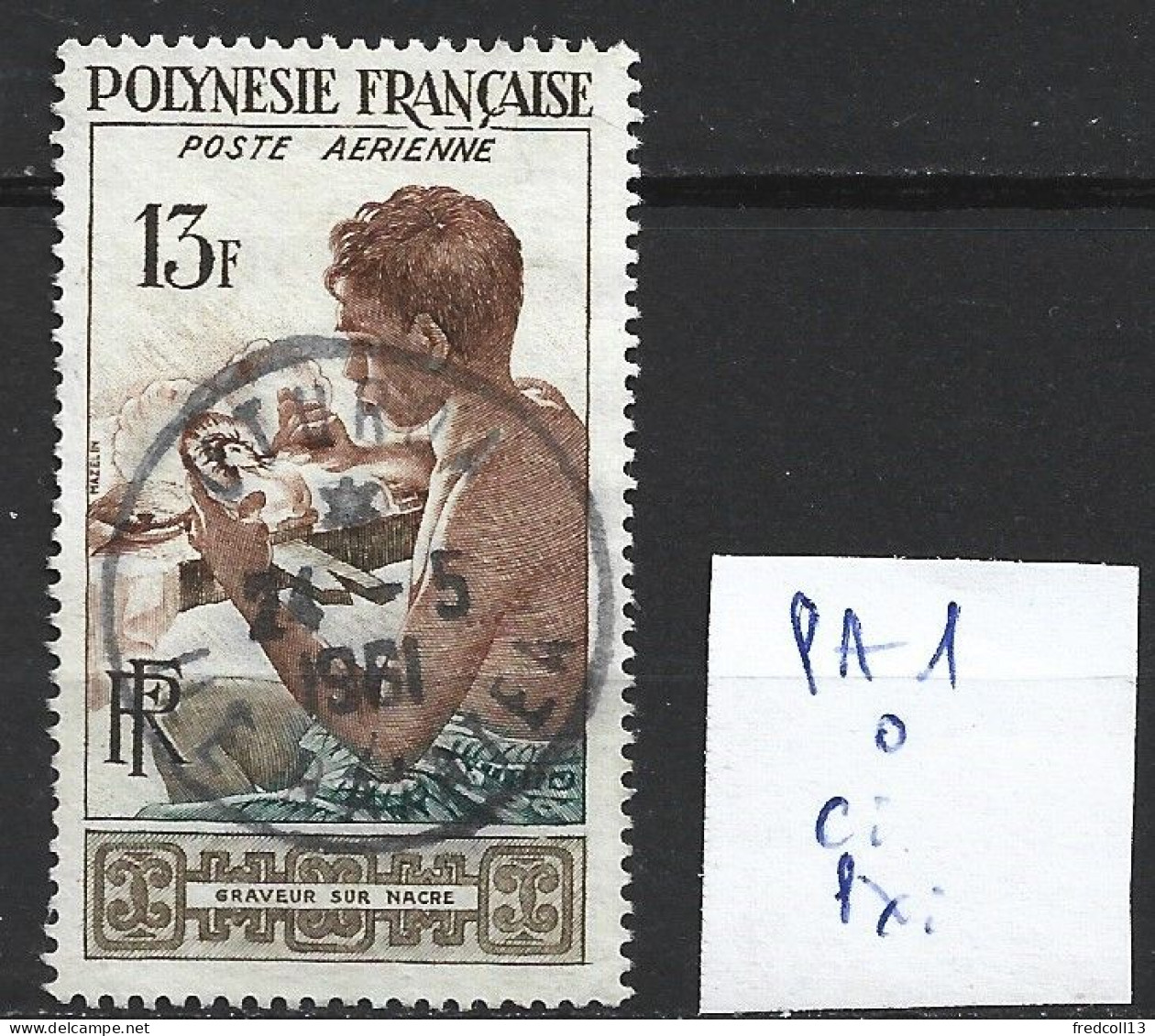 POLYNESIE FRANCAISE PA 1 Oblitéré Côte 5 € - Oblitérés