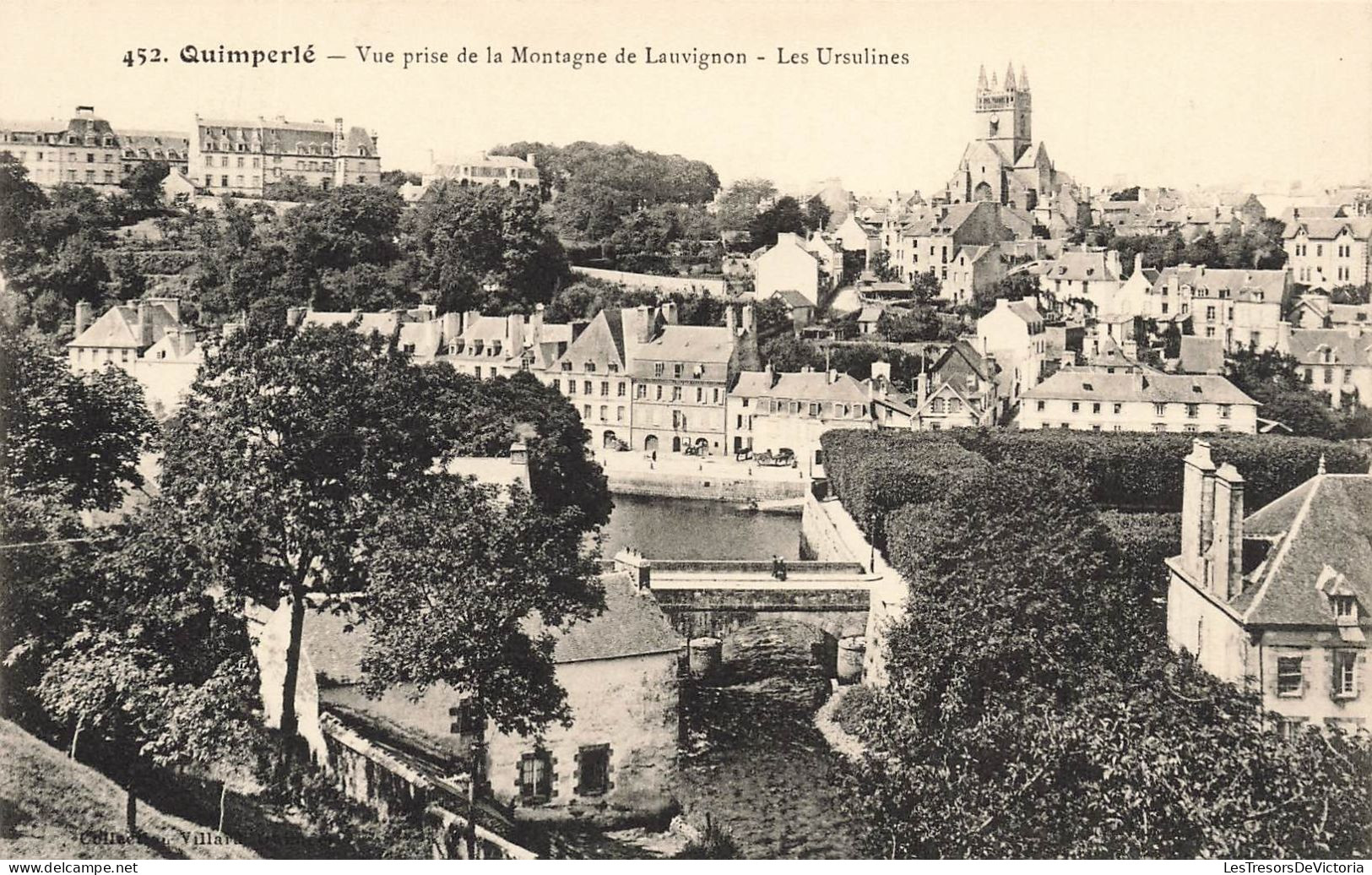 FRANCE - Quimperlé - Vue Prise De La Montagne De Lauvignon - Les Ursulines - Vue Générale - Carte Postale Ancienne - Quimperlé