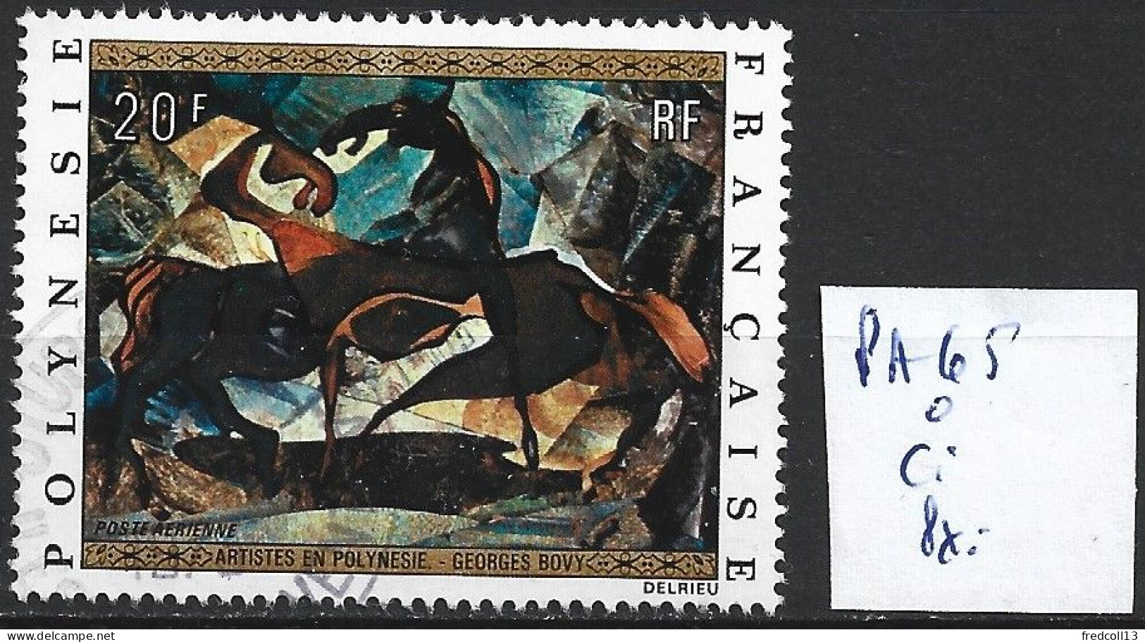 POLYNESIE FRANCAISE PA 65 Oblitéré Côte 4.80 € - Usados