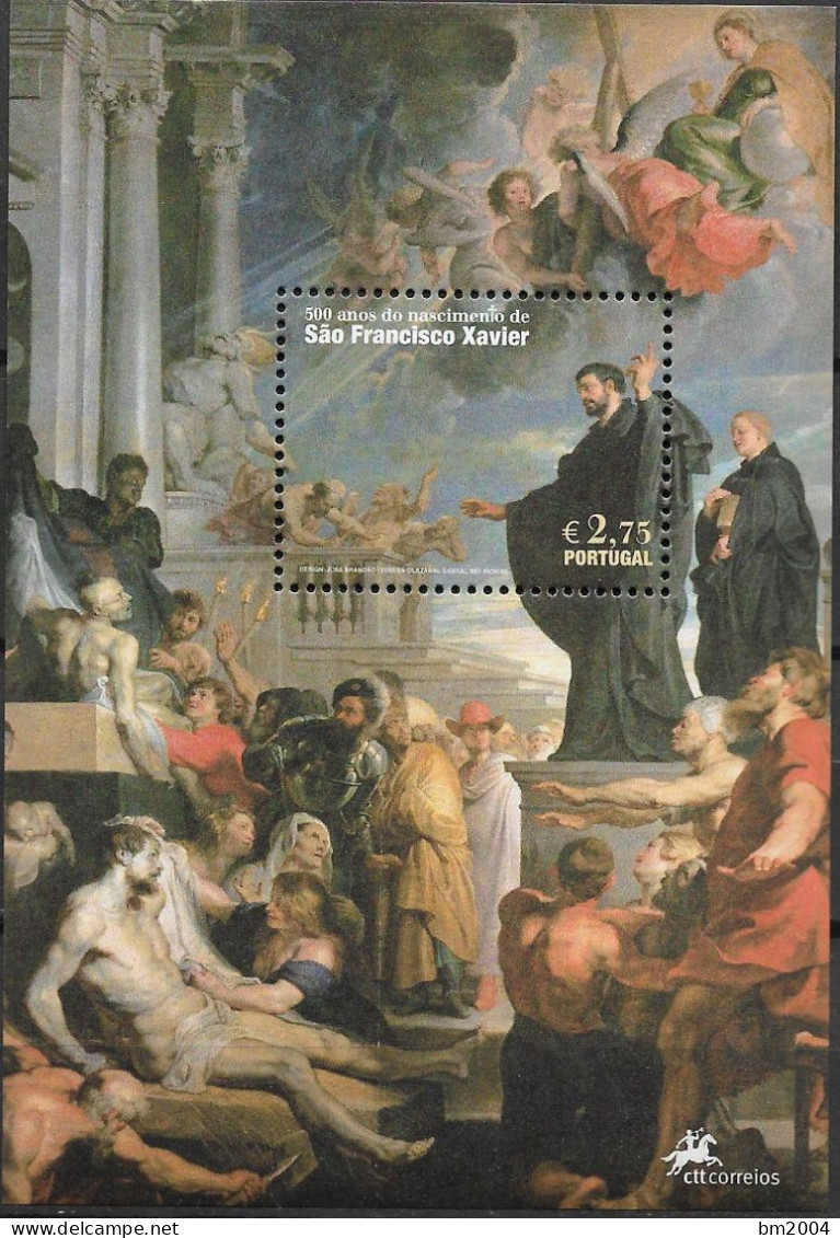 2006 Portugal  Mi. Bl. 236**MNH   500. Geburtstag Des Heiligen Franz Xaver. - Neufs