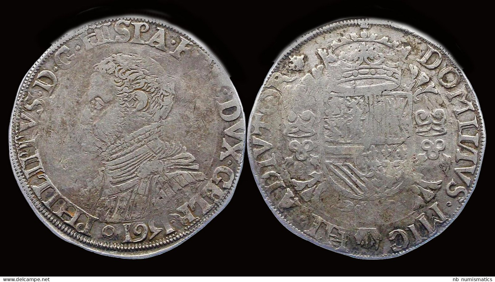 Netherlands Hertogdom Gelre Filips II Filipsdaalder 1561 Nijmegen Mint - Provinciale Munten