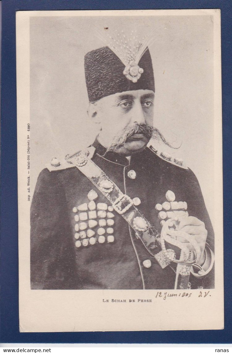 CPA Perse Shah Iran Circulé Mouzaffer Ed Dine - Iran