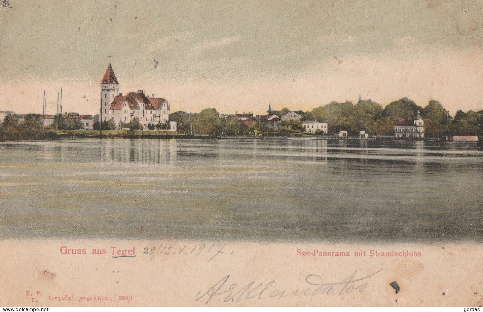 Germany - Berlin - Tegel - See Panorama Mit Strandschloss - Tegel